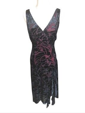 heart moon star purple dress Heart Moon Star | Dresses | Heart Moon Star 34 Sleeve Faux Wrap Dress Sz L